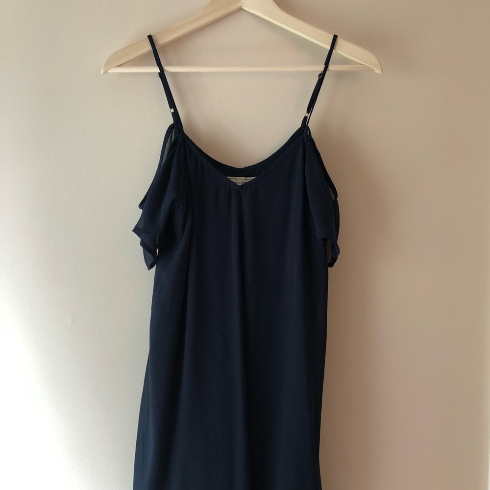Abercrombie and Fitch off the shoulder sheer dress